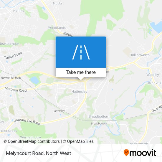 Melyncourt Road map