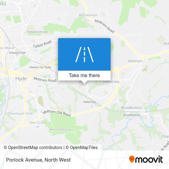 Porlock Avenue map