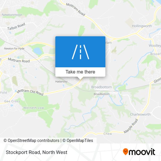 Stockport Road map
