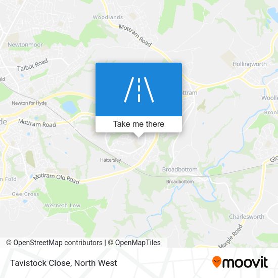 Tavistock Close map