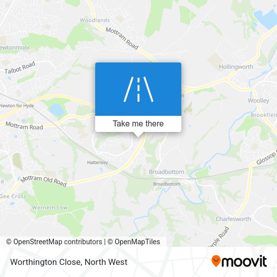 Worthington Close map
