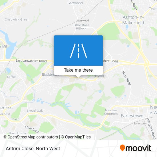 Antrim Close map