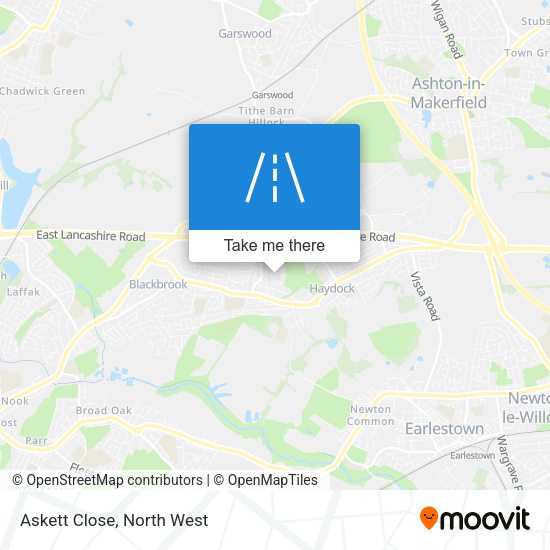 Askett Close map