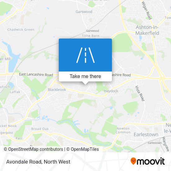 Avondale Road map