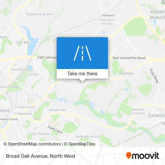 Broad Oak Avenue map