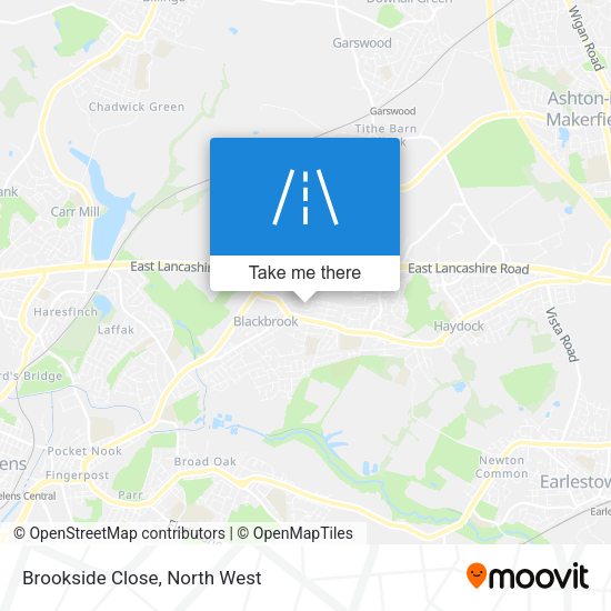 Brookside Close map