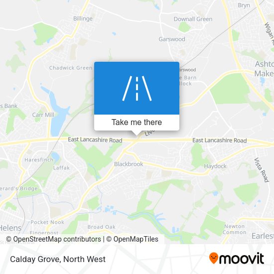 Calday Grove map