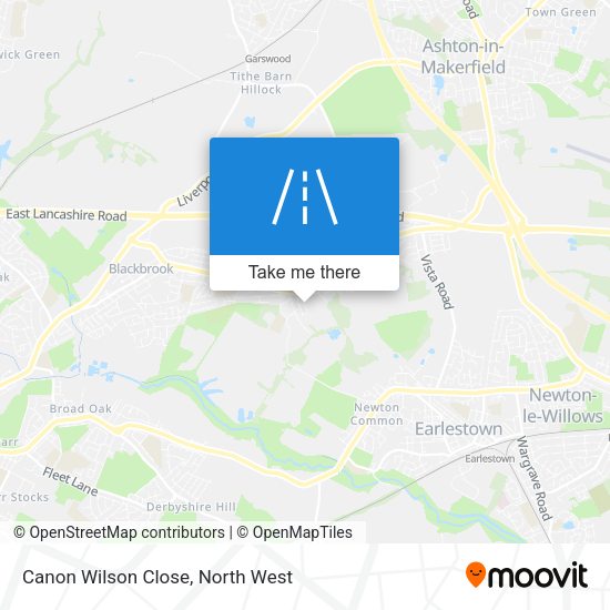 Canon Wilson Close map