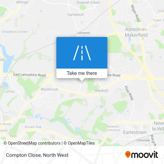 Compton Close map