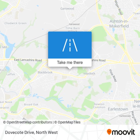 Dovecote Drive map