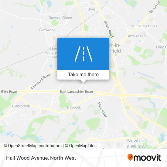 Hall Wood Avenue map