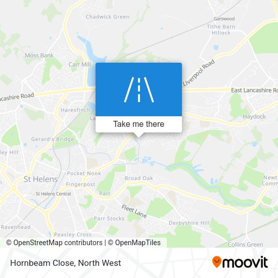 Hornbeam Close map