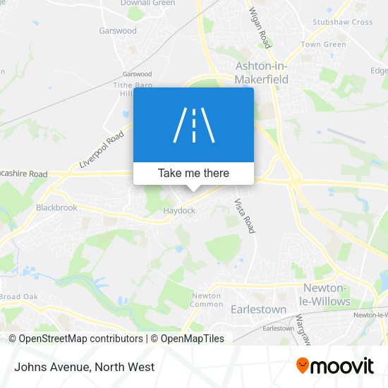 Johns Avenue map