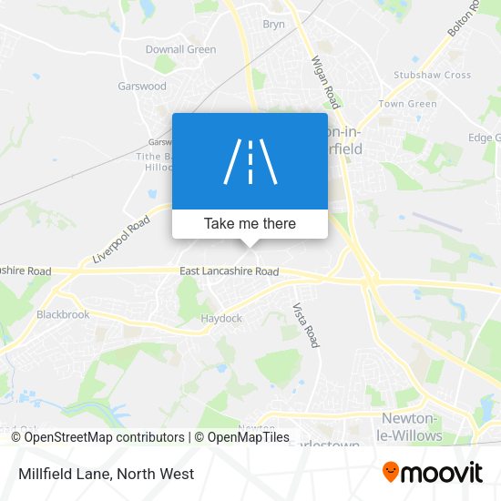 Millfield Lane map