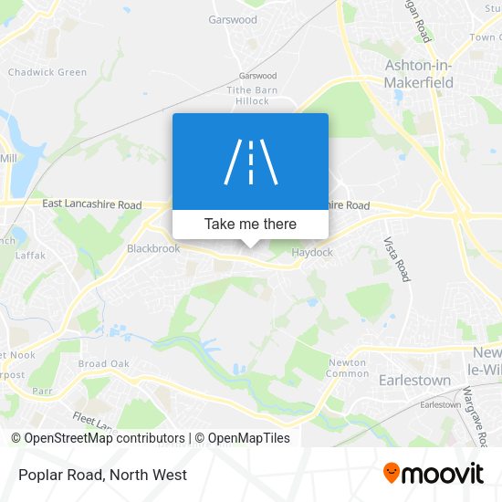 Poplar Road map