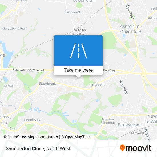 Saunderton Close map