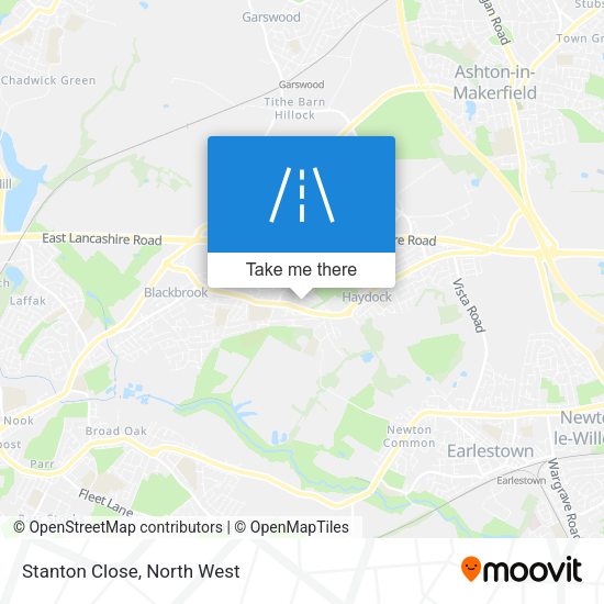 Stanton Close map