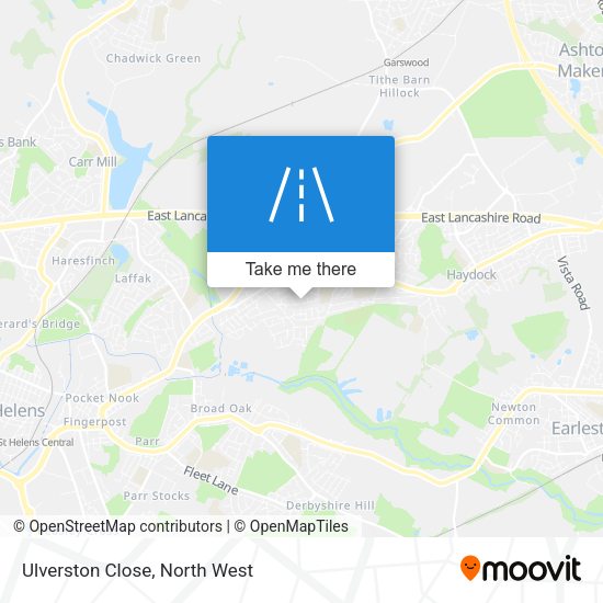 Ulverston Close map