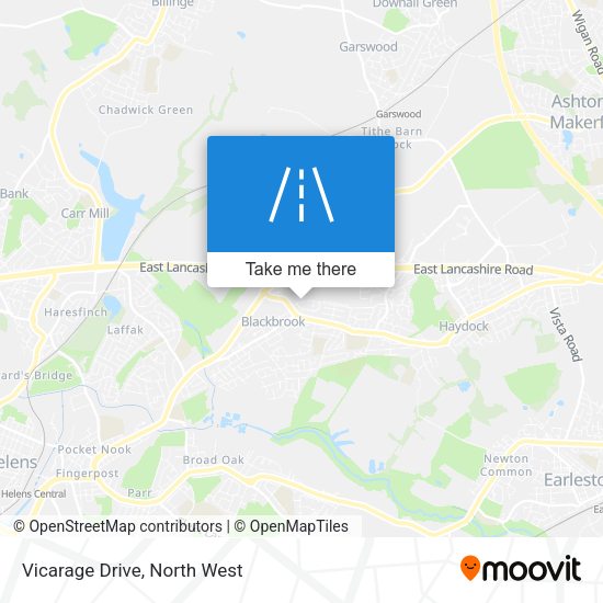 Vicarage Drive map