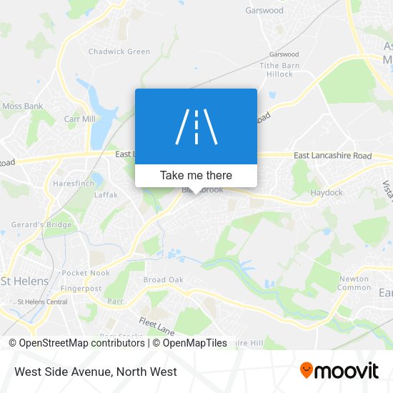 West Side Avenue map