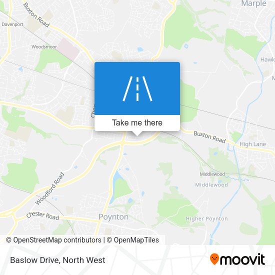 Baslow Drive map