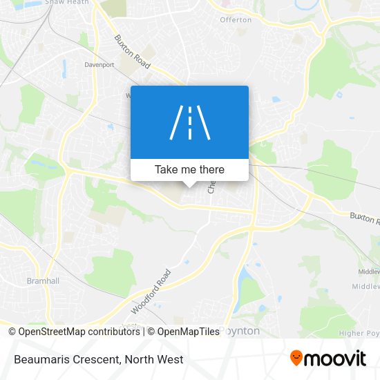 Beaumaris Crescent map