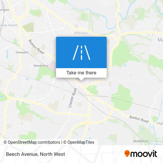 Beech Avenue map
