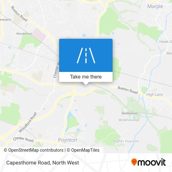 Capesthorne Road map