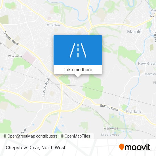 Chepstow Drive map