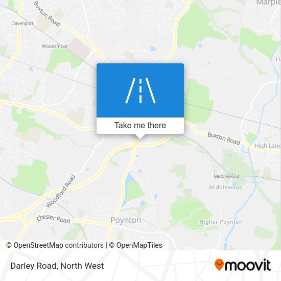 Darley Road map