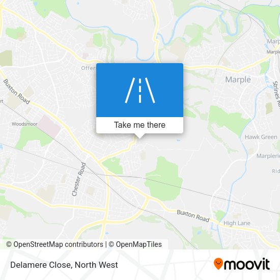 Delamere Close map