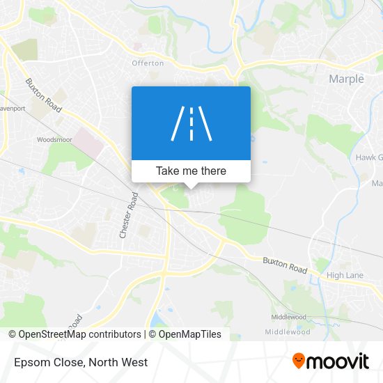Epsom Close map