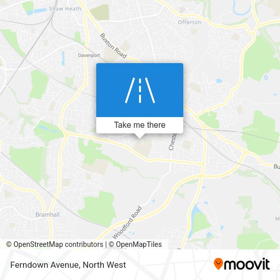 Ferndown Avenue map