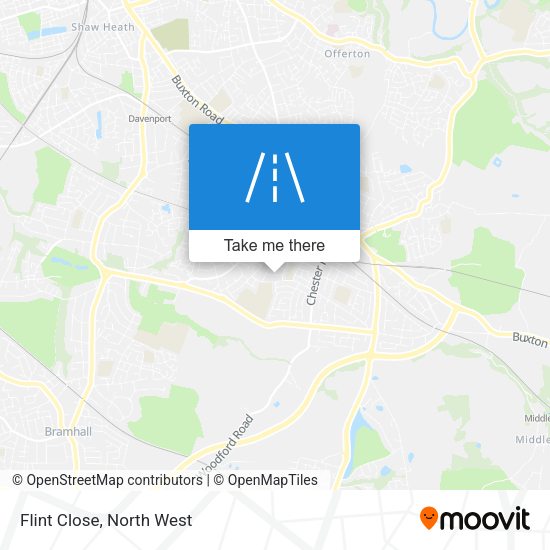 Flint Close map