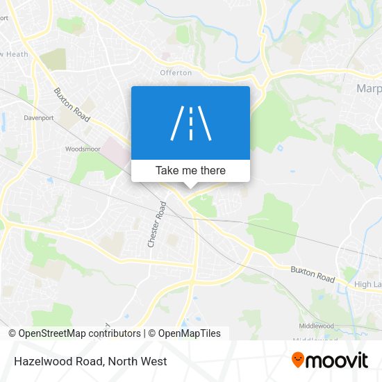 Hazelwood Road map