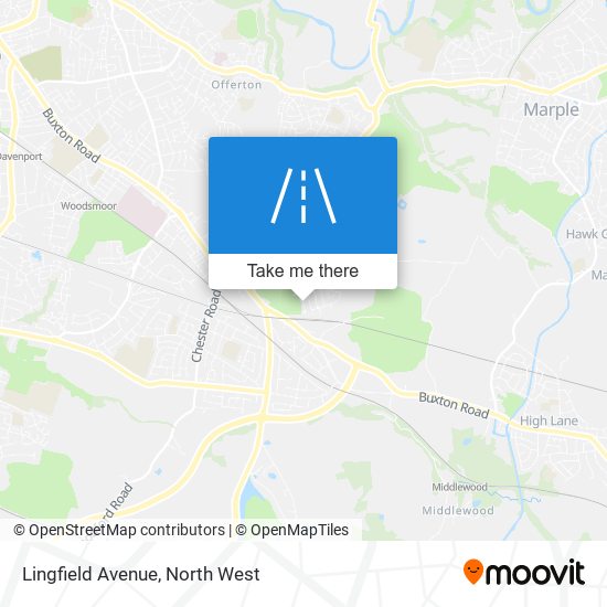 Lingfield Avenue map