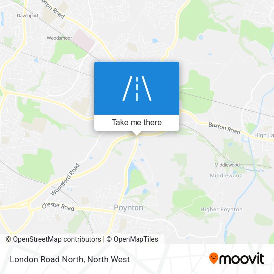London Road North map