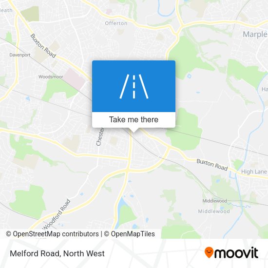 Melford Road map