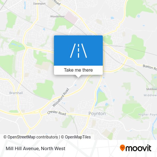 Mill Hill Avenue map