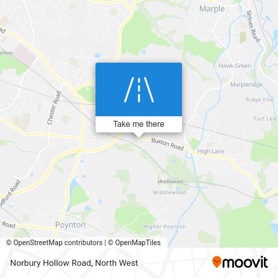 Norbury Hollow Road map