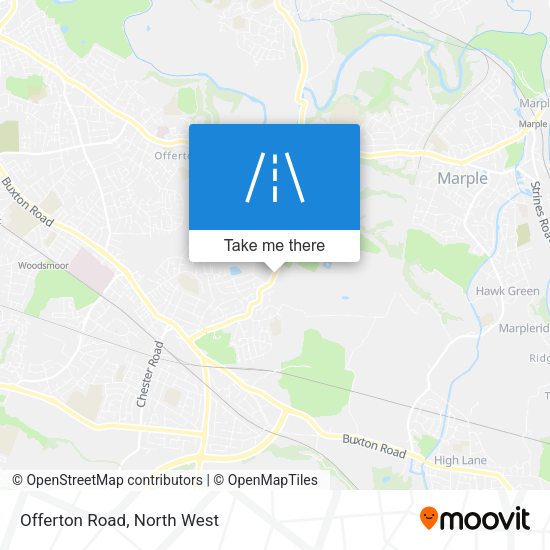 Offerton Road map
