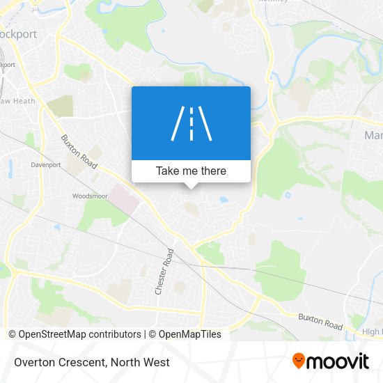 Overton Crescent map