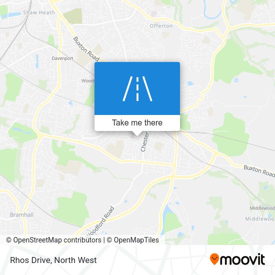 Rhos Drive map