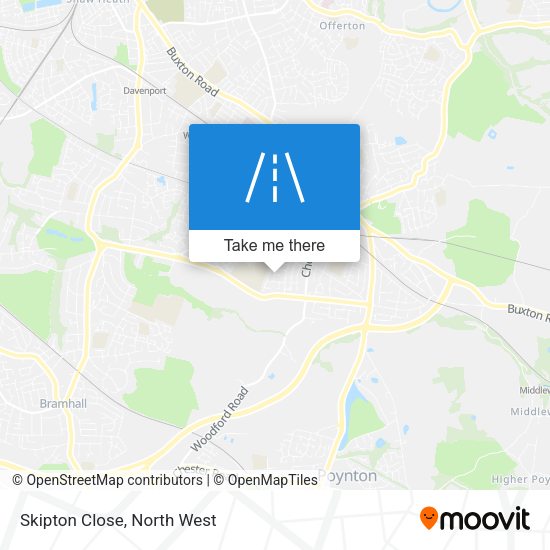 Skipton Close map