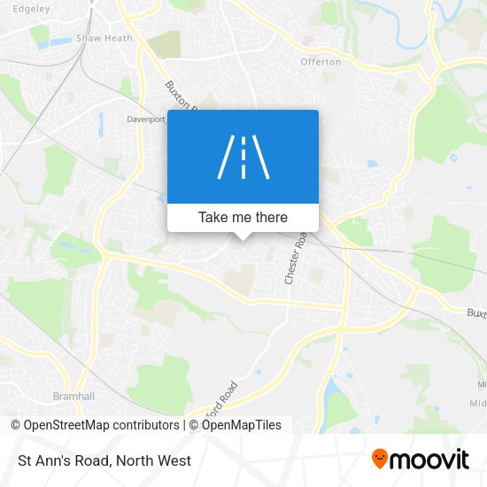 St Ann's Road map