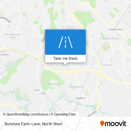 Bolshaw Farm Lane map