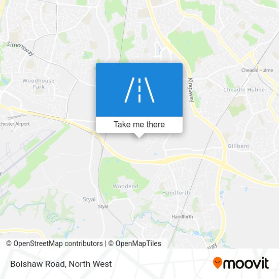 Bolshaw Road map
