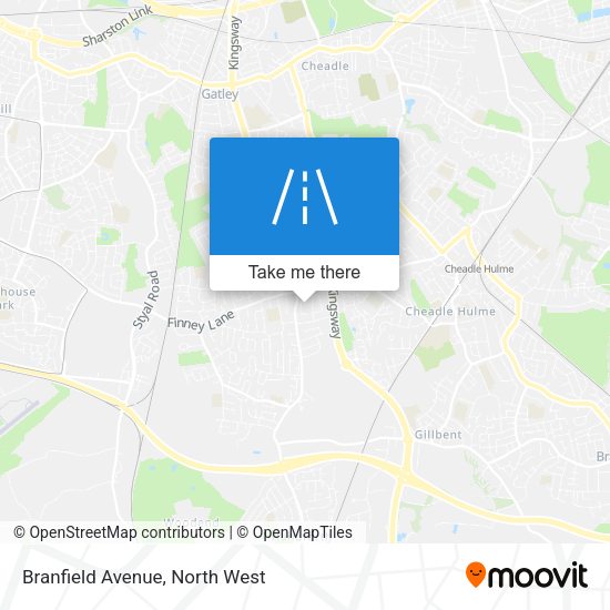Branfield Avenue map