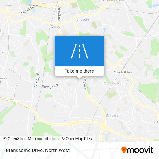 Branksome Drive map
