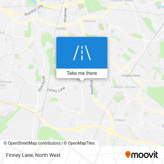 Finney Lane map
